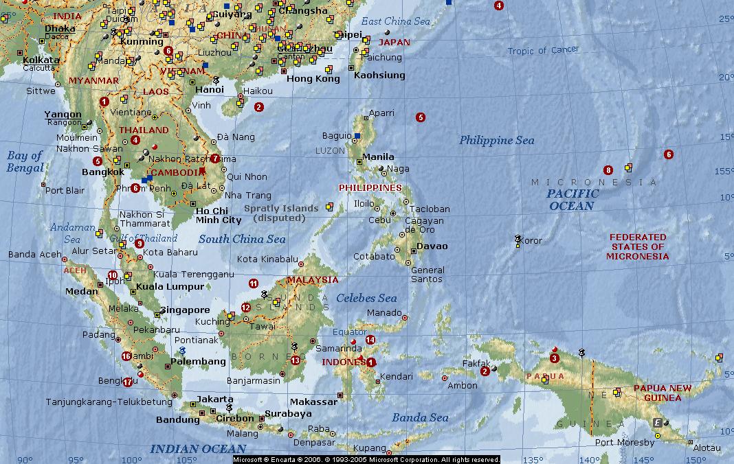 Какие острова расположены в восточной азии. Юго-Восточная Азия на карте. ЮВА на карте Азии. Юго восточнааяазия на карте. Карта Юга васточной Азии.