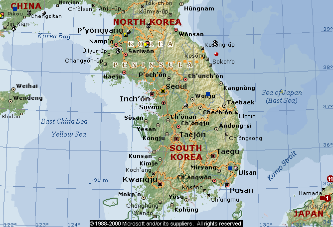 Карта северной кореи на русском