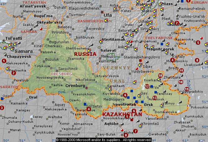 Карта россии город орск оренбургской области. Г Орск на карте России.