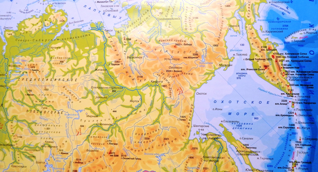 Сибирь Карта Фото