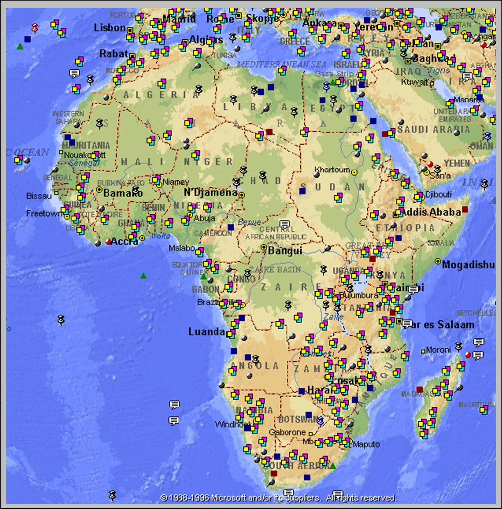 Местоположение африки. Сколько от находки до Африки.